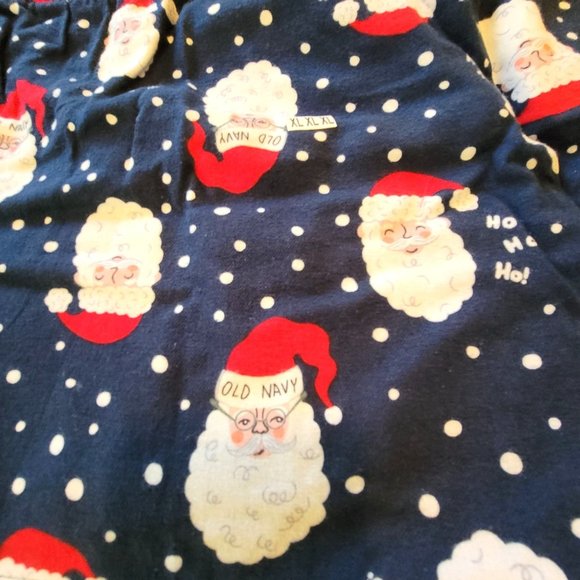 Blue Santa Flannel Sleep Shorts Lounge Pajamas Womans Size XLT JJ2162 - Picture 4 of 4